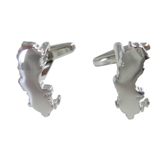 Sweden Map Shape Cufflinks - Picture 1 of 2